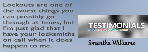 Denver Locksmith Colorado testmonials